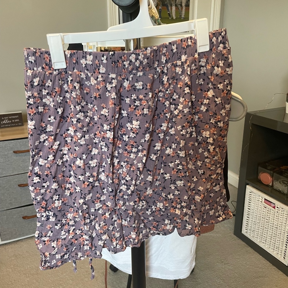 Dry Goods Mini Floral Skirt with adjusting strings